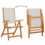 4 - Person Wood Patio Dining Set with Oval Table , Cushions Included-101510508-122610818-122610822