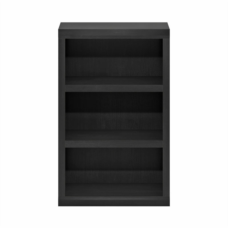 Centhia Bookcase, Black Wood