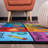 Jeromy Tufted Kids Purple/Blue/Orange Multi-Colored Non-Slip Rubberback Area Rug-260718008