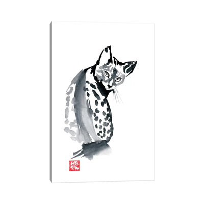 Leopard Cat by Péchane - Print on Canvas