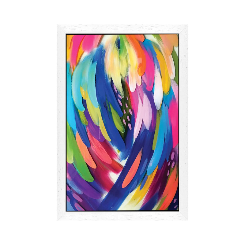 No. 10 - Painting on Canvas, White Framed, 66.04 cm H x 45.72 cm W