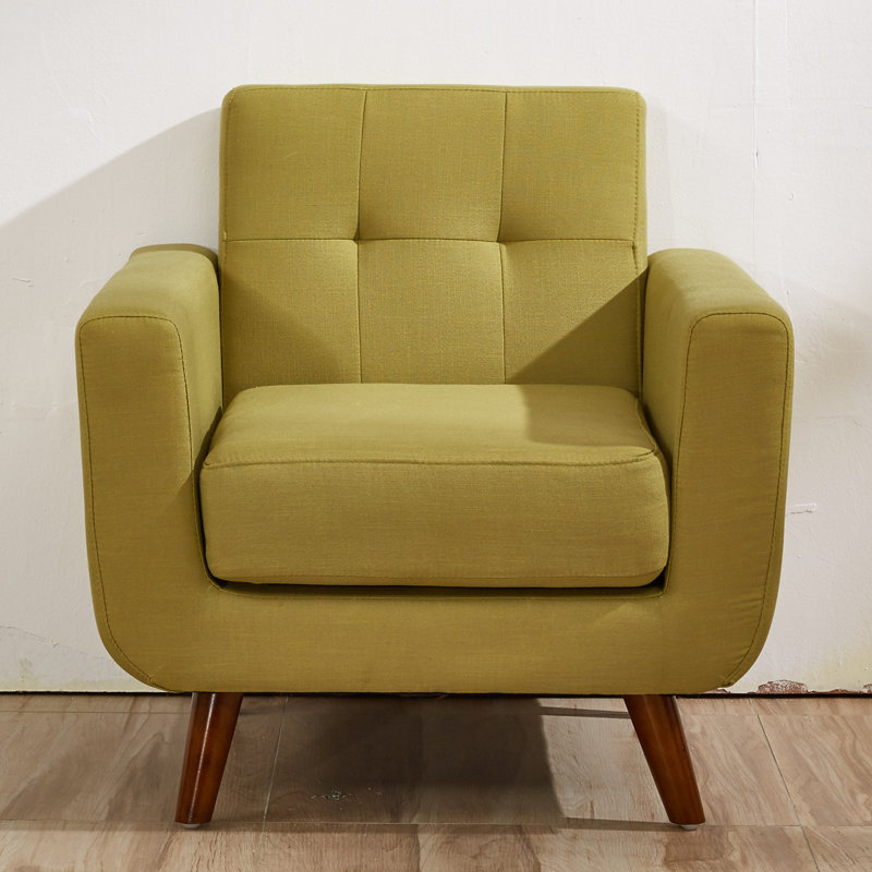 Zohaib Upholstered Accent Chair, Olive Green