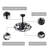 Modern Enclosed Ceiling Fan Indoor With Remote Control And Bladeless Rust Red Industrial Ceiling Fan Light Kit-1088349495