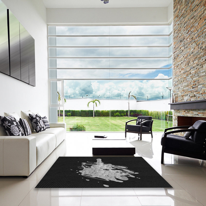 Abstract Indoor Rug, Square 8'