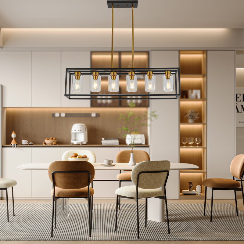 Allyn 5 - Light Pendant, Brushed Brass / Black, 6