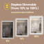 Miroir de salle de bain intelligent 40 x 32 pouces avec luminosité et température de couleur réglables, bouton de brouillard intégré, compatibilité avec interrupteur mural, éclairage pour utilisation durable en verre trempé de 5 mm,-1768110904