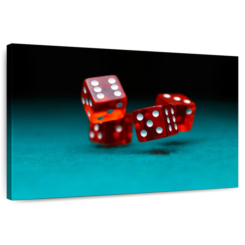 Rolling Dice, 26" H x 39" W