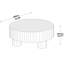 Table basse ronde en bois