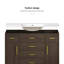 Meuble-lavabo de salle de bain de 122 cm (48 po). Nombreux rangements : 2 portes à fermeture amortie et 6 tiroirs.-247557388