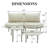 Patio Curved 6-Person Conversation Set with Cushions-1704733241