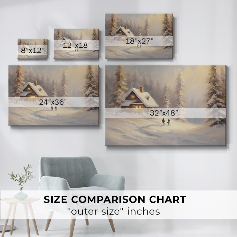 Paysage rétro CLCLII, H 19 po x l 28 po x P 1,5 po, Toile tendue