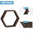 Emeria 3 Piece Hexagon Floating Shelf-633166845