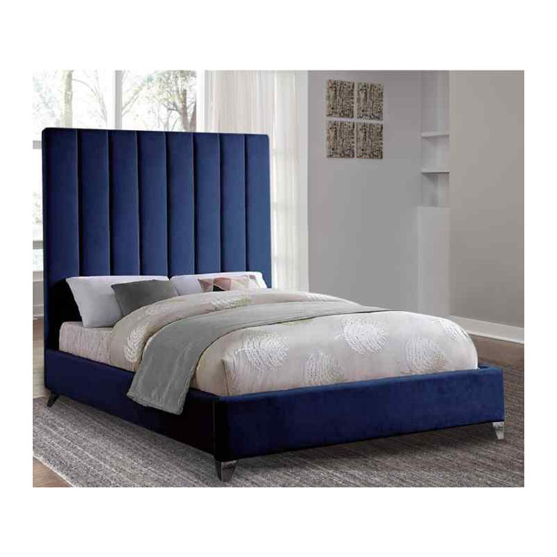 Upholstered Bed, Super King (6'), Blue