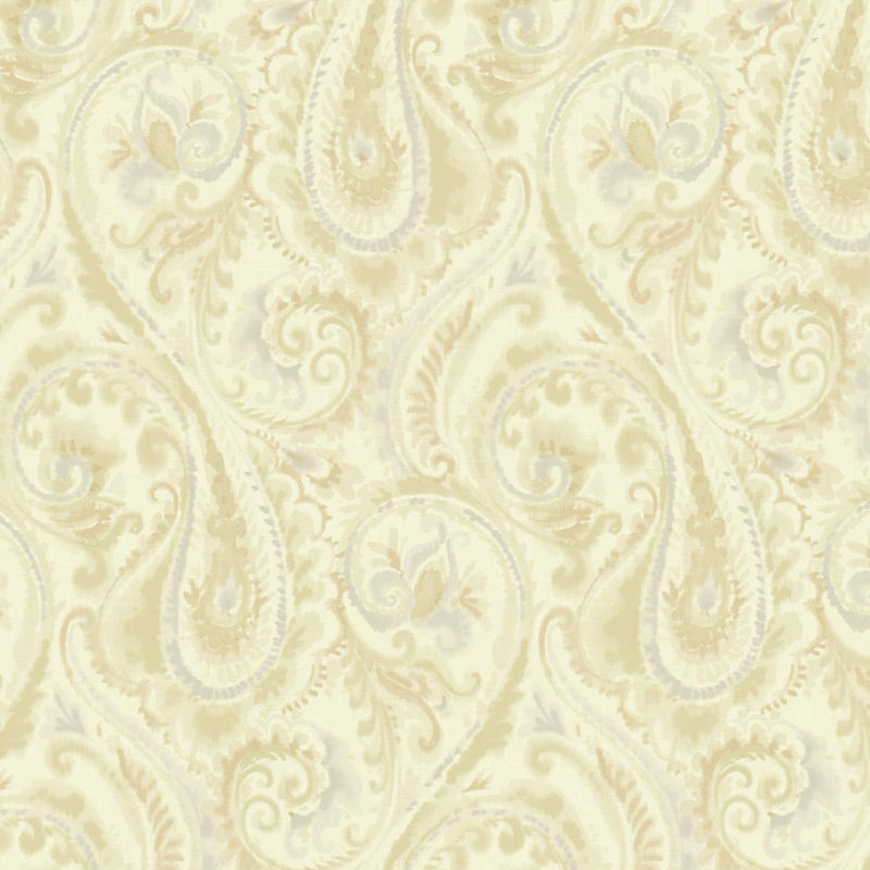 Papier peint double motif cachemire Candice Olson, Or
