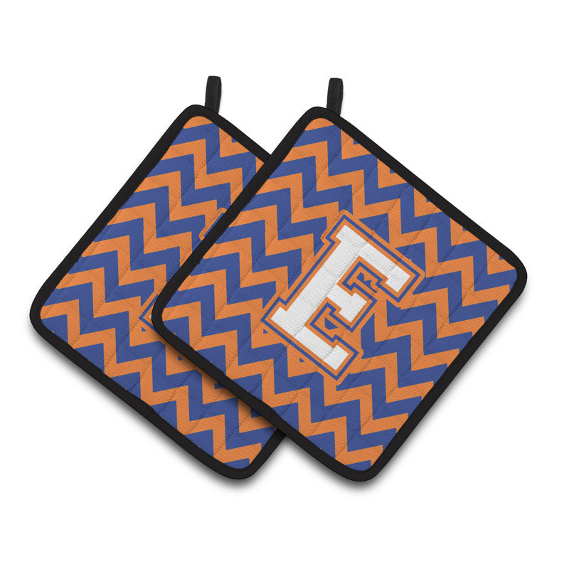 Poignée à chevrons, E, Bleu/orange