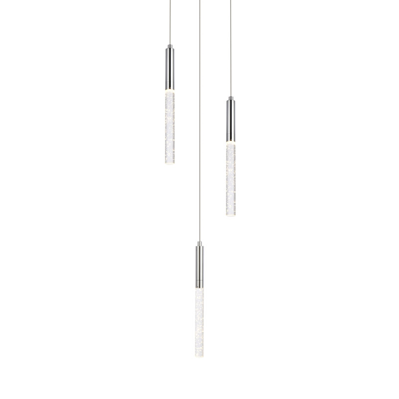 Farnum 3 - Light LED Cluster Pendant, Chrome