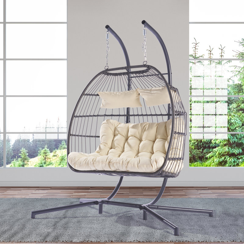 Balancelle avec support Aksel, Beige