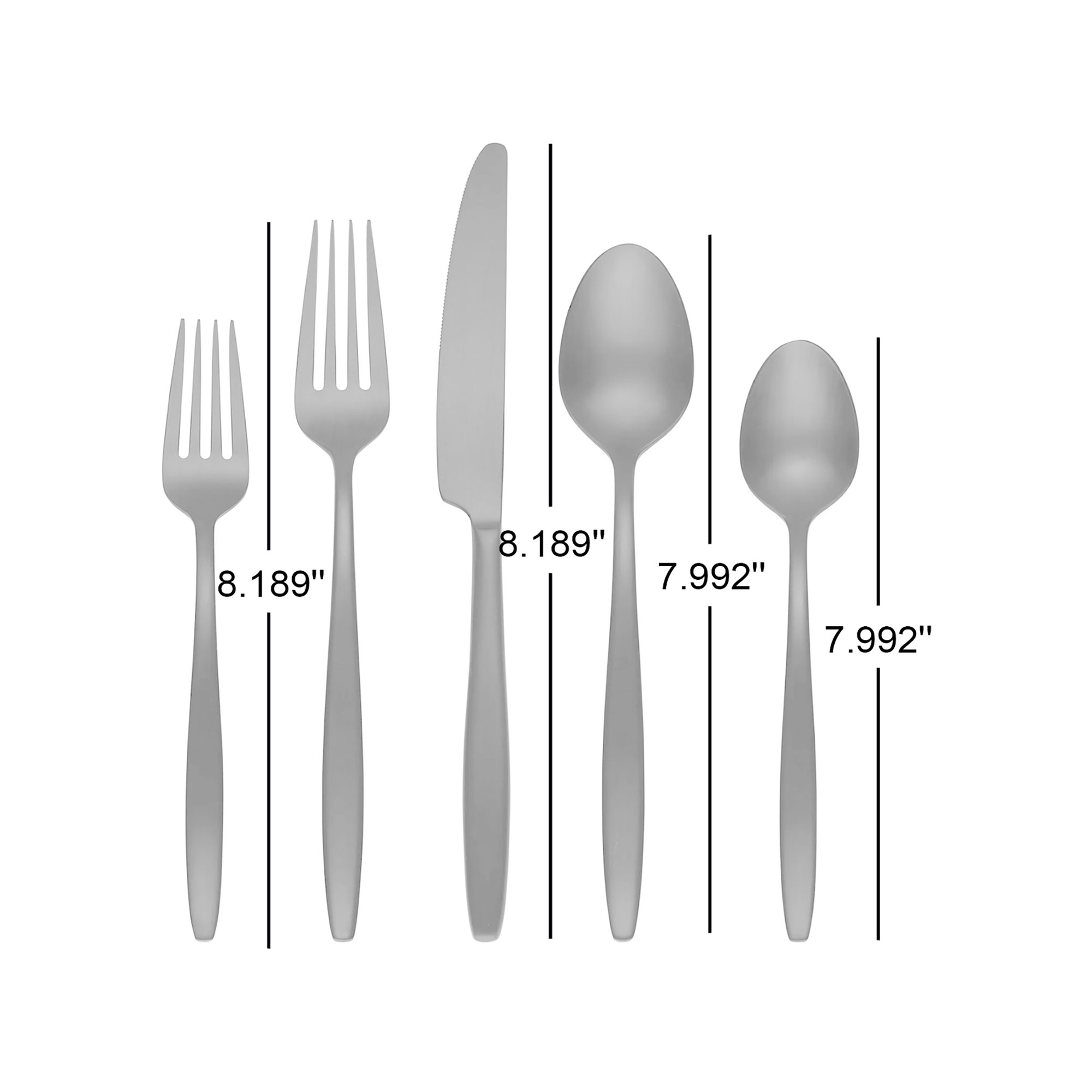Cambridge Nylah 20-Piece Flatware Set, Black