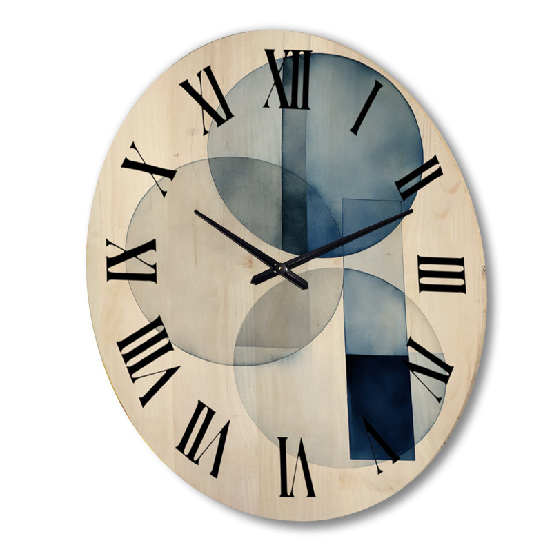 Horloge murale circulaire en bois, Très grand