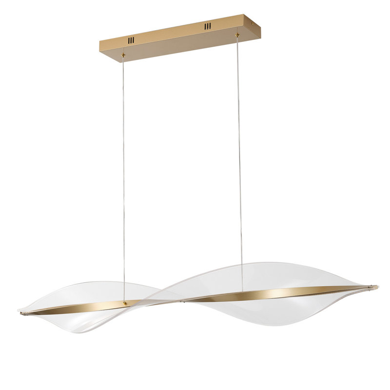 1-Copper gold dimmable LED pendant light