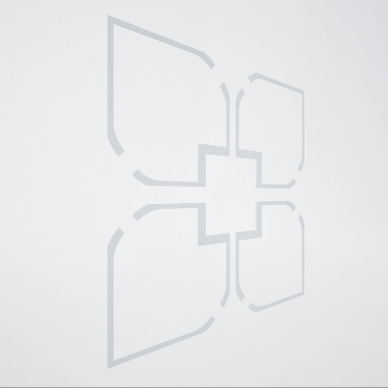 Panneaux de plafond décoratifs en acrylique extra large l 39 po x H 39 po x T 1/8 po Olivia, blanc, 39" H x 39" W x 0.125" D