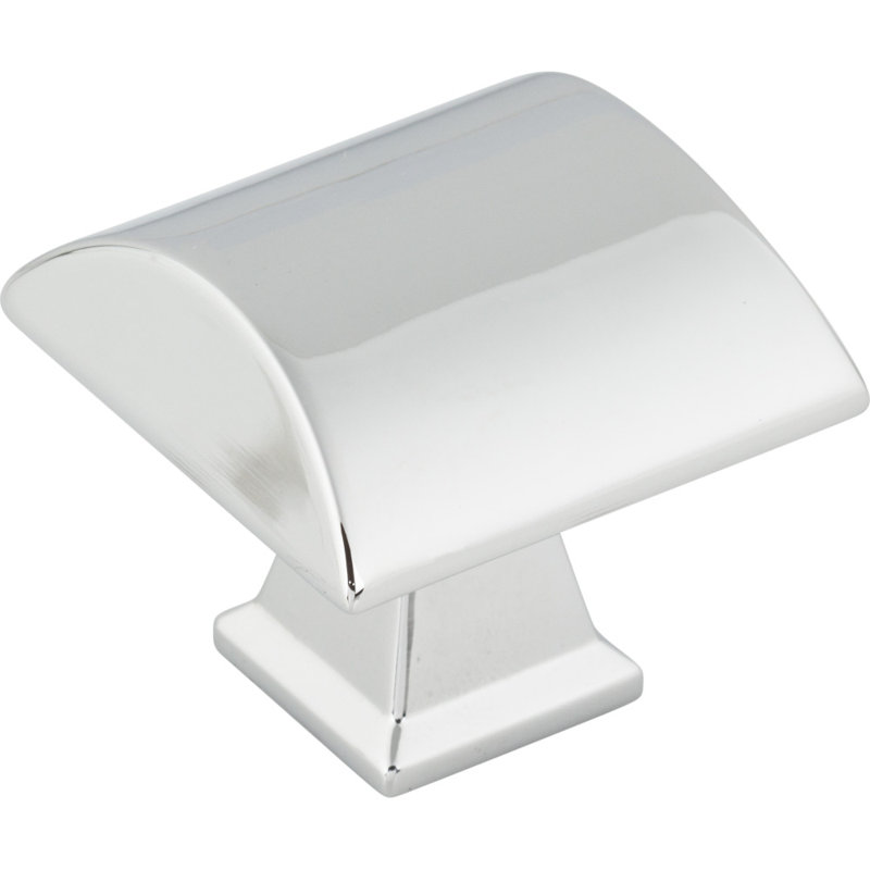 Roman Square Knob, Polished Chrome