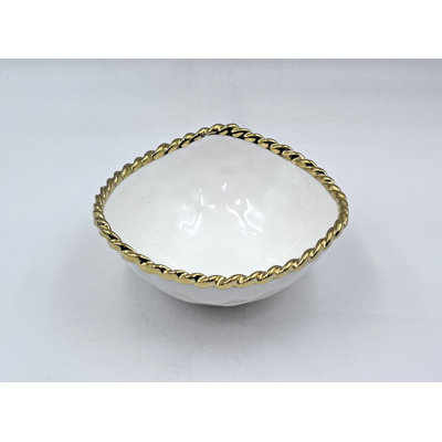 6.5" Ceramic Rope Medium Bowl