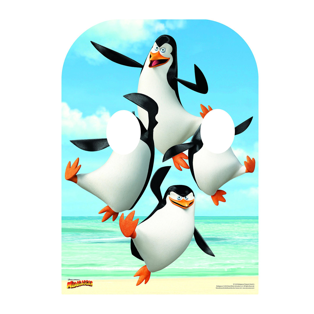 Madagascar Penguin Cardboard Standup Star Cutouts