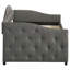 Lit de jour simple tapissier avec couchette Tremont Grey