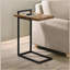 Table en C bronze industriel avec port de charge USB-317048278