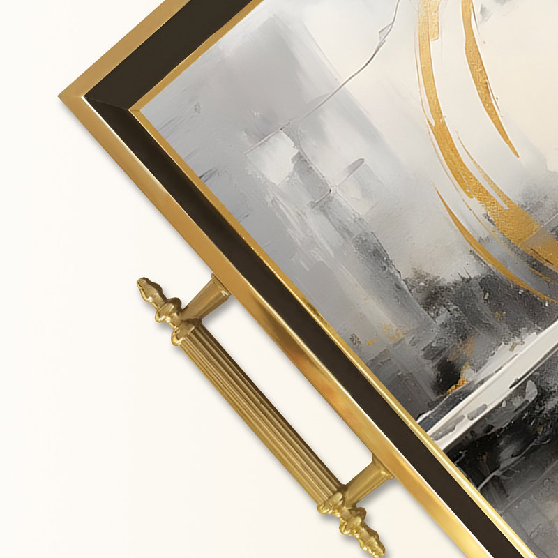 Élégant plateau en verre de 19,7 po x 11,4 po x 1,4 po | Fabrication 100% verre durable | Facile à nettoyer avec un chiffon humide | Idéal pour le service, la présentation décorative et l'organisation | Ajout élégant à la décoration intérieure