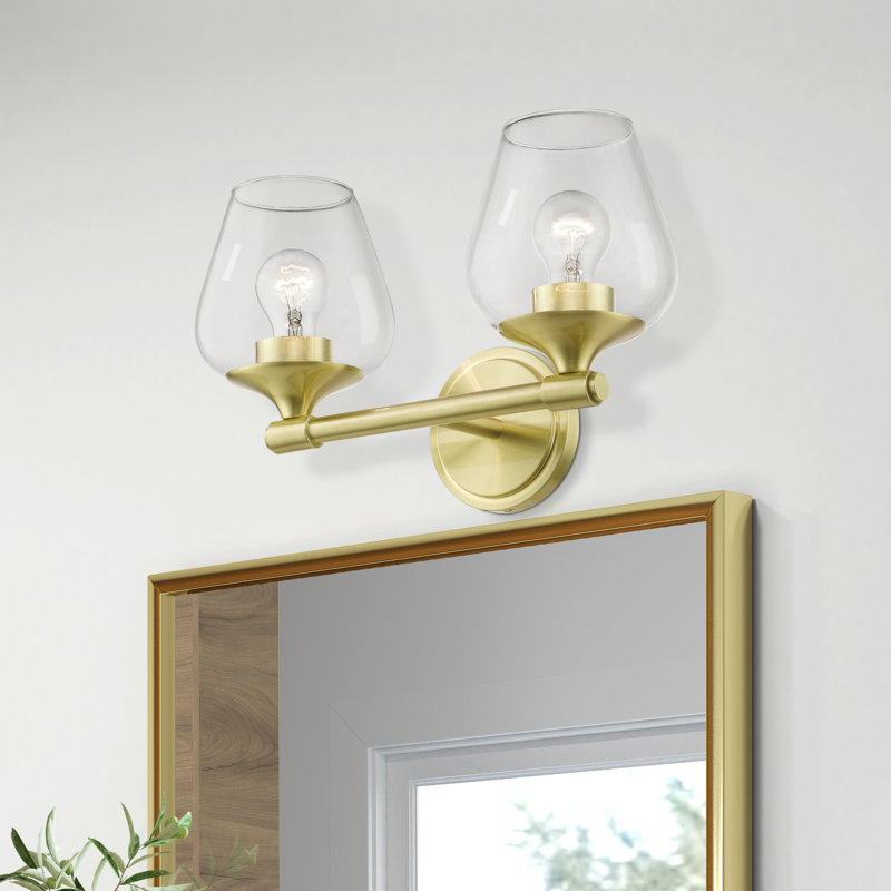 Zeidan 2 - Light Dimmable Vanity Light, Satin Brass