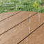 Table d'appoint ronde en bois et plastique PEHD - Table d'appoint d'extérieur durable pour patio, jardin et balcon-1642469412
