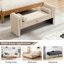 Banc de rangement de 60 pouces, idéal pour les chambres à coucher, les salons, les salles d'activités et les espaces similaires.-972293917