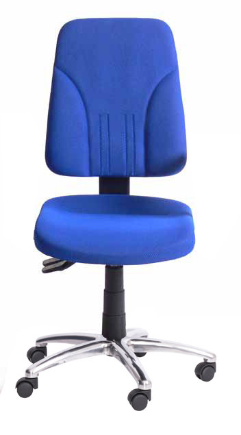 Office Chair, No armrests, Blue