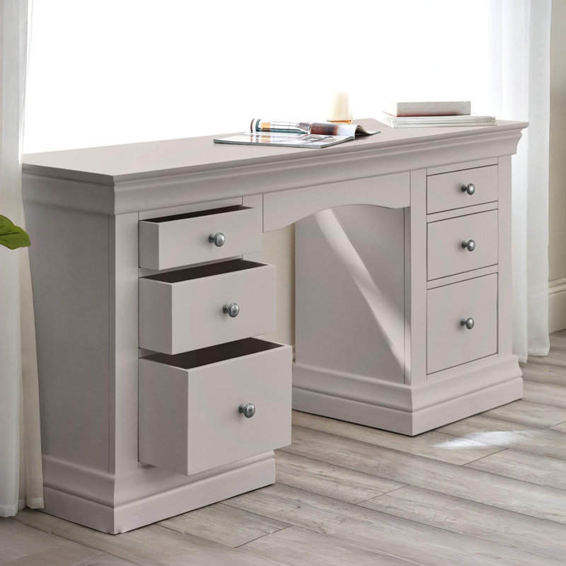 Dial Clermont Dressing Table - Light Grey, Light Grey