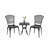 3-Piece Rustproof Cast Aluminum Bistro Set With 2 Chairs And Round Table-516084808