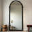 French-Style Minimalist Luxury Wall-Mounted Floor-Standing Arched Full-Length Mirror-118509614-118509613
