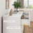 Fluted Dresser for Bedroom with 6 Drawers, 39.4" Wide Modern Chest of Drawers with Metal Handle-1353200569