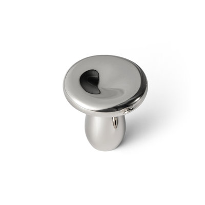 Solid Brass Double-Layer Titanium Silver Plating Knob 