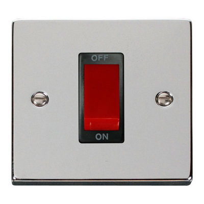 Polished Chrome 1 Gang Size 45A Switch