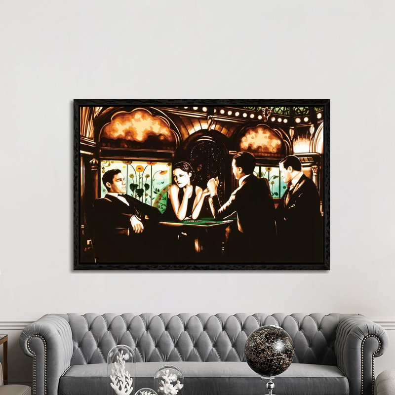 Infinite Game by Max Zorn - Print on Canvas, 152.5 cm H x 101.5 cm W, Black Framed