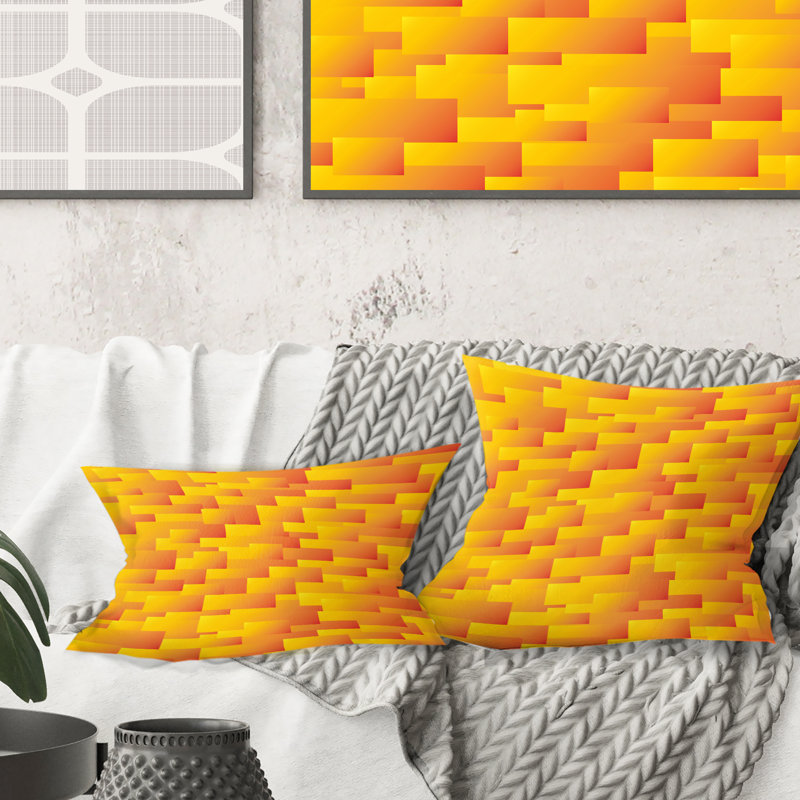 Coussin décoratif rétro Mid-Century
