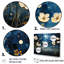 «Midnight Indigo Buttercups II - Buttercups», ensemble de reproduction d'art mural-316809744-316809745