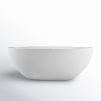 Forma 61" Solid Surface Soaking Bathtub