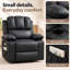 86 cm Wide Faux Leather Wall Ergonomic Recliner