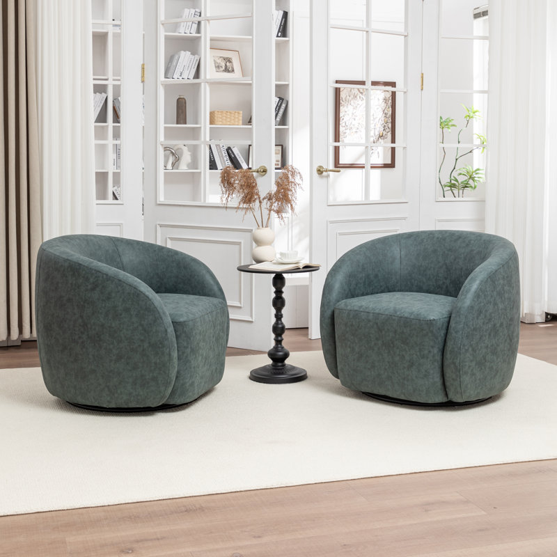 Fauteuil demi-tonneau pivotant Katherline, Marine