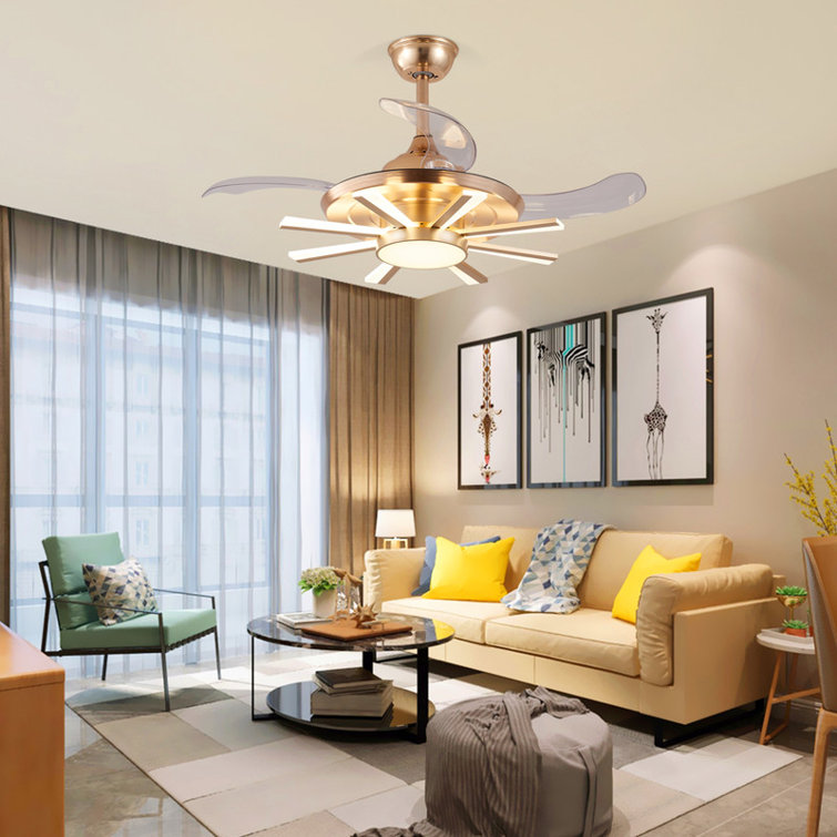 Karneshia Ceiling Fan with LED Lights