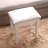 Elegant Vanity Stool with Cushioned Seat and Solid Wooden Legs, Perfect for Makeup and Dressing