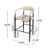 Amen Fabric Upholstered Counter Chair Dark Grey-1677348531-1677348528